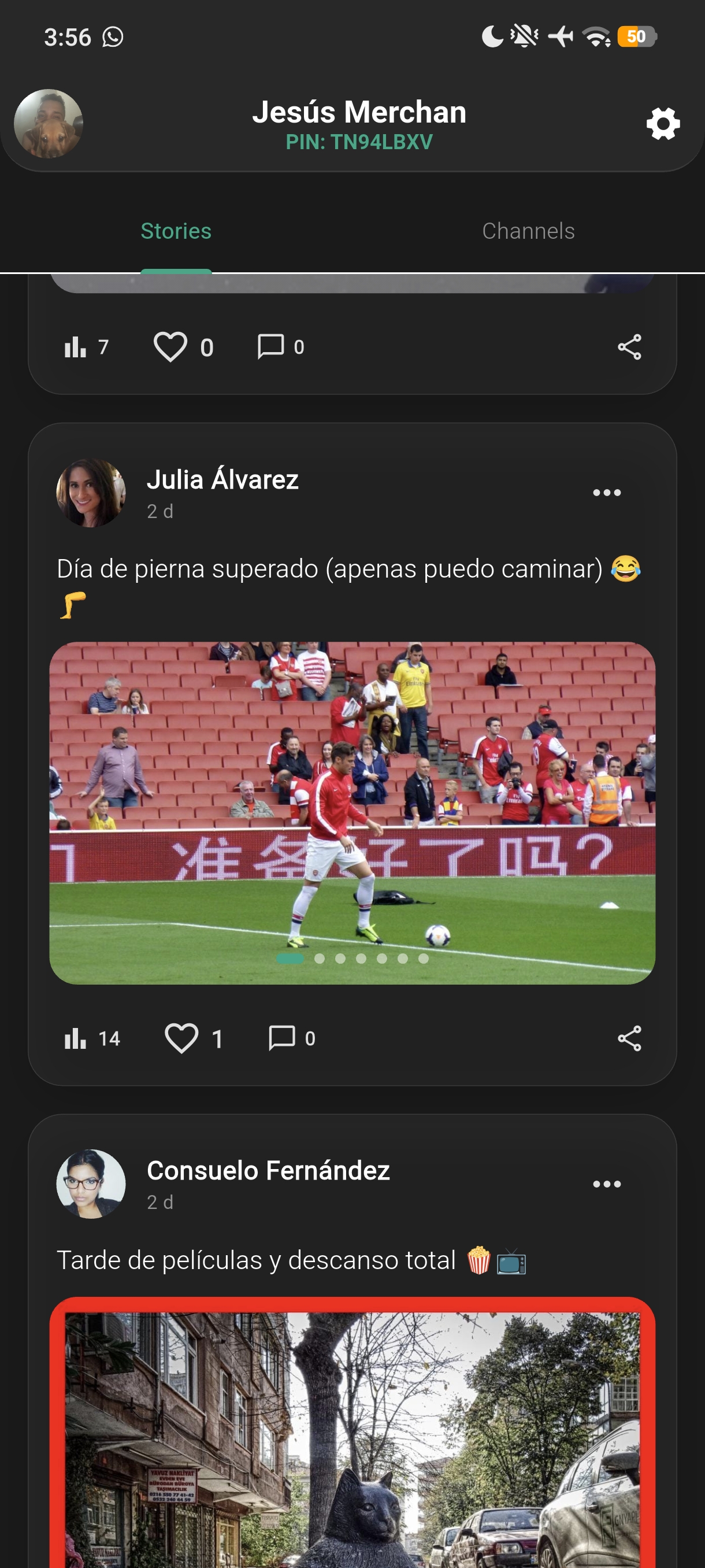 Pin Messenger Screenshot – Tu código PIN único