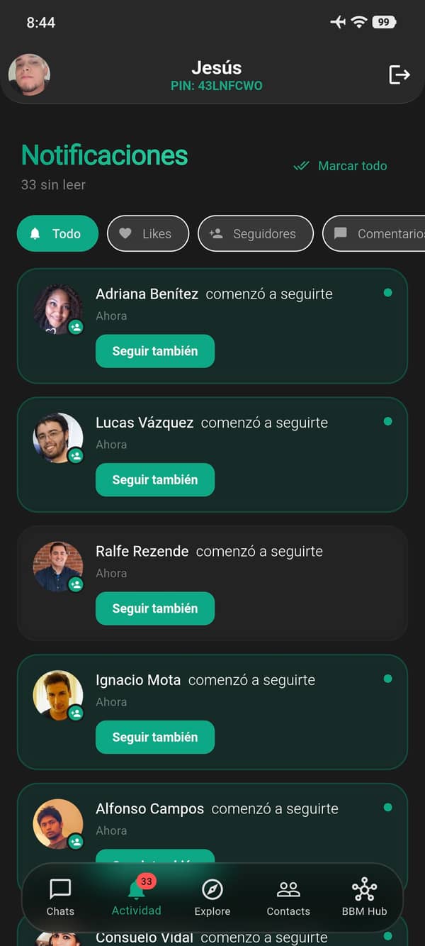 Privacidad en Contactos